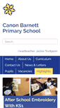 Mobile Screenshot of canonbarnett.towerhamlets.sch.uk